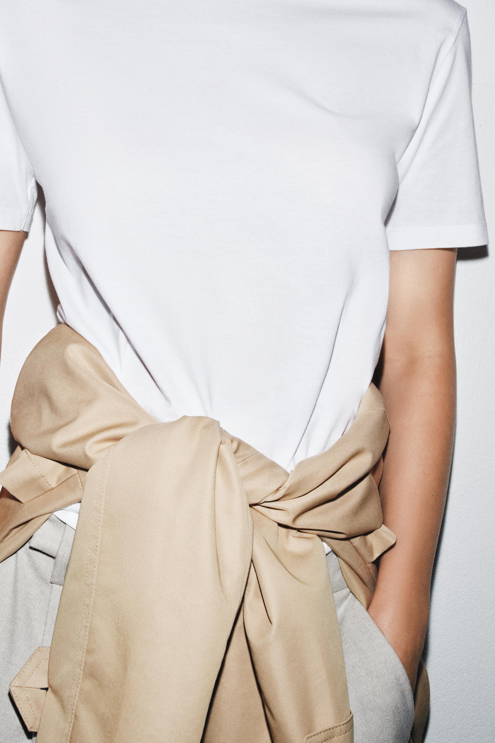 T-SHIRT EN COTON MERCERISÉ